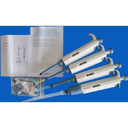 Free shipping dragonlab Single Channel Manual Adjustable TopPette Pipettor different capacity Pipette with free tips