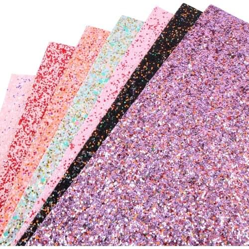 David accessories 20*34CM Glitter Faux Synthetic Leather Fabric For Hairbow,DIY Bags Shoes Material Decoration,1Yc4136