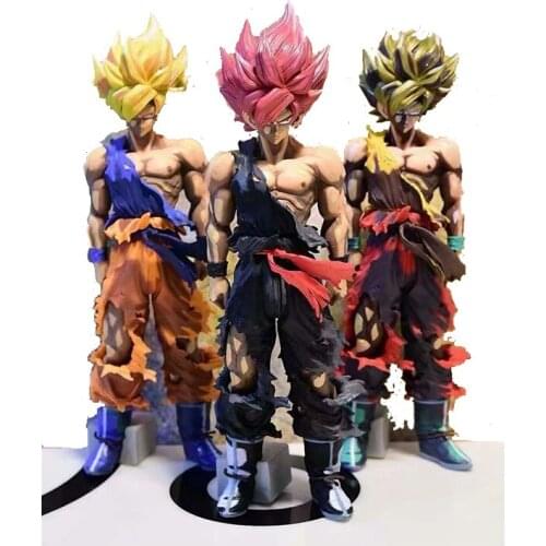 Dragon Ball Son Goku Five-color hand-run model doll desk decoration birthday Christmas gift collection toy souvenir