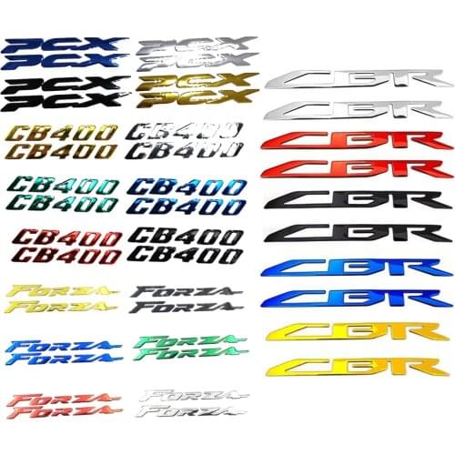 Motor 3D Emblem Badge Decal Tank CBR PCX Forza CB400 Sticker For Honda CBR250 CBR400 CBR1000 CB400 PCX125 PCX150 Forza250 300