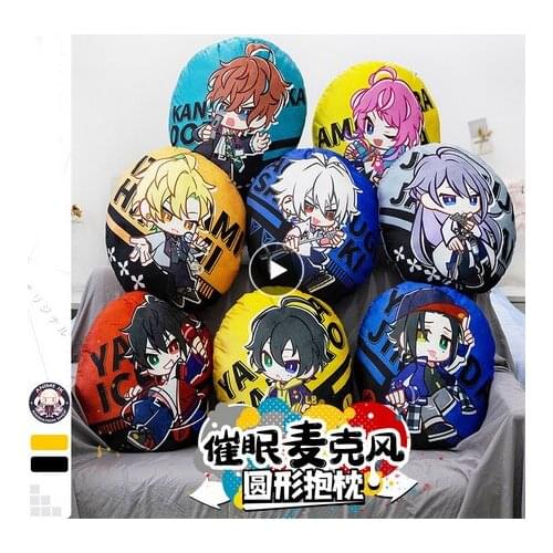 Hypnosis Mic Division Rap Battle Yamada Ichirou Amemura Ramuda Plush Doll Round Pillow Toys Cartoon Gifts Hypnosis Mic Division