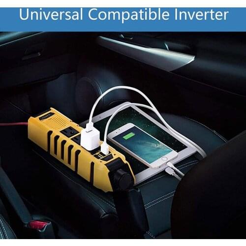AOZBZ Modified Sine Wave Inverter Dual USB US Standard 12V To 110V Modified Wave 150W Home Use Car Inverter