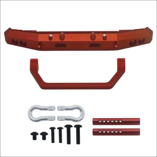 Machined alloy front bumper set for Redcat Gen8 crawler upgraded parts