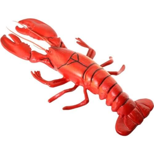 Gresorth 20 x 8 inch Large Fake Lobster Decoration Model Artificial Marine Animals Home Party Display Kids Play Toy