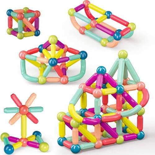 Big Size Magnetic Stick Magnet Blocks Model Building Toys DIY Educational Construction Magnetic Toys For Children Gift