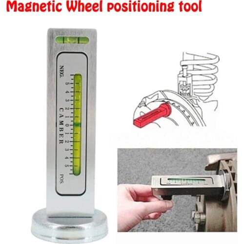 1pc Adjustable Magnetic Wheel Alignment Level Car Four Wheel Positioning Magnetic Level Gauge Camber Bubble Adjustment Tool