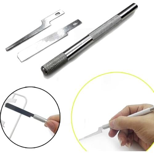Stainless Steel Model Saw Mini Hand Saw Thin Blade Band 2 pcs Saw Blade