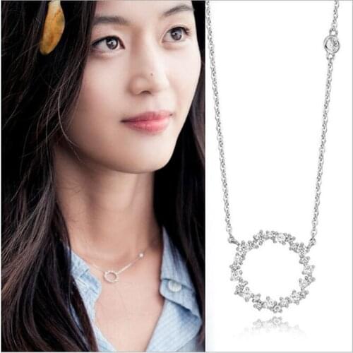 Fashion Long Circle Necklace Pendant For Women Choker Necklaces Holiday Beach Statement Boho Jewelry 2021