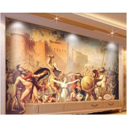 Custom mural 3d photo wallpaper European classical character war oil painting tv background living room wallpaper for wall 3 d
