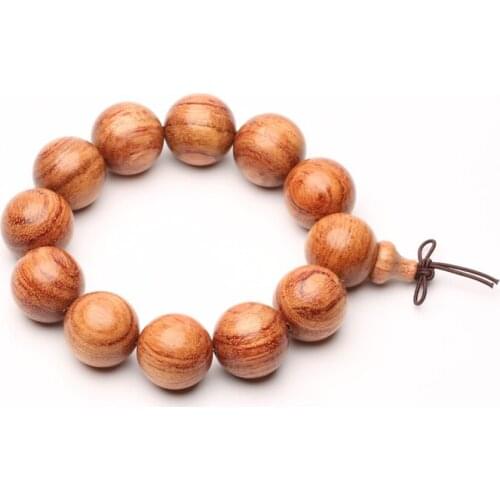 Myanmar rosewood beads natural color gift necklace wearing rosary or carrying Southeast Asian style
