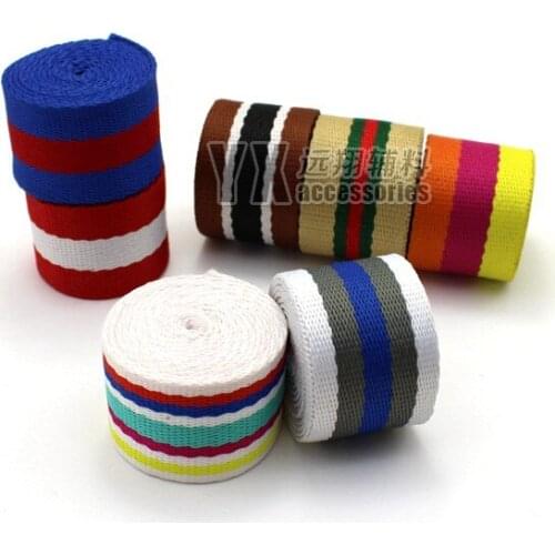 3.2cm wide polyester band for sewing handbag backpack belt thickened 10meters colorful webbing diy accessories