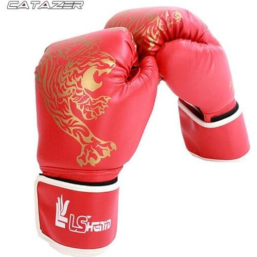 PU Kick Boxing Gloves For Men Women Karate Muay Thai Guantes De Boxeo Free Fight MMA Sanda Training Adults Kids Equipment