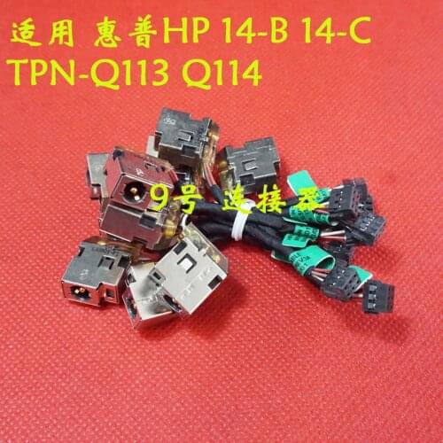 DC Power Jack with cable For HP 14-C 14-B 14-B023TX 14-B052TU TPN-Q113 TPN-Q114 TPN-Q115 laptop DC-IN Flex Cable