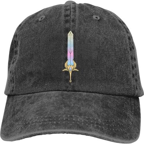Adjustable Solid Color Baseball Cap She Ra Sword Washed Cotton She Ra Princess of Power She-Ra Sports Woman Hat