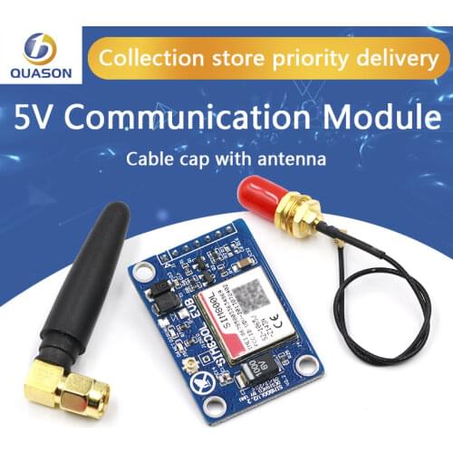 SIM800L V2.0 5V Wireless GSM GPRS MODULE Quad-Band W/ Antenna Cable Cap for Arduino