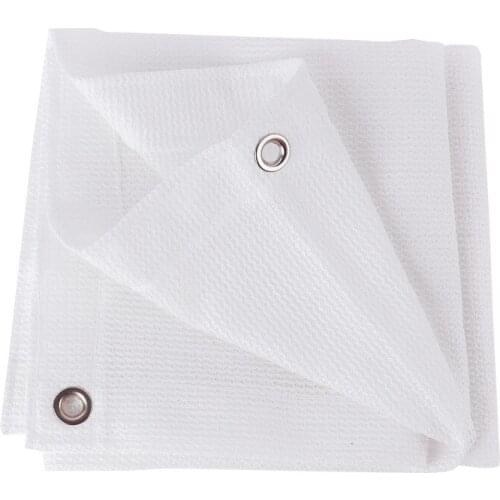 Full white color Garden Pet Sun Shelter with hang hole per 1 meter Sun Protection Shade Net Car Awning Many size
