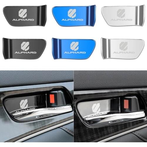 Car Styling Door Bowl Handle Cover Door Lock Protective Cover Trim Stickers For Toyota Alphard 30 Series 2018 Accessories
