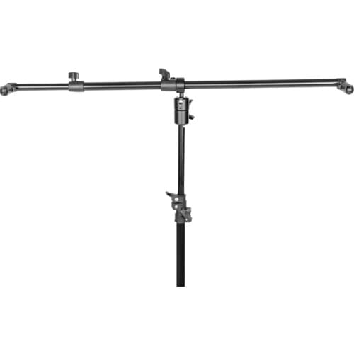 Photo Studio Telescopic Reflector Holder Extendable Boom Arm 360 Degree Swivel with Adjustable Length 60cm-120cm for Photography