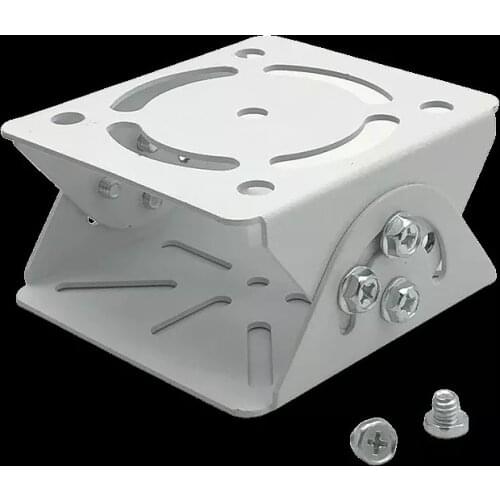 CCTV Surveillance Cameras Bracket Adapter Two-Dimensional Universal Joint Connector Steel White Duckbill Head Mounting