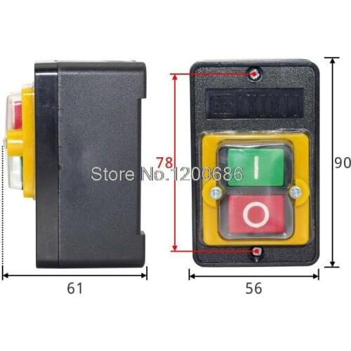 Waterproof control switch machine button switch ON/OFF Push button Switch MAX 10A