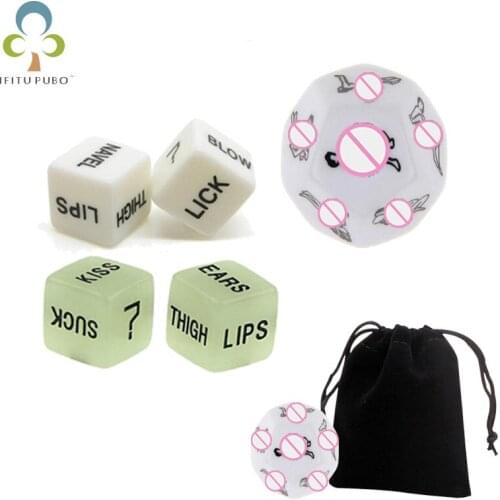 Funny Sex Dice & Dice Bag Sexy Romance Love Humour Gambling Adult Games Erotic Craps Pipe For Couples Gift Board Games GYH