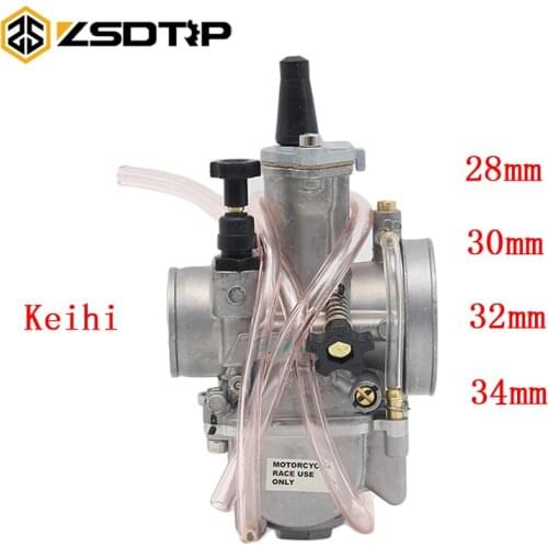 ZSDTRP Modified Keihi PWK 28 30 32 34mm Carburetor Motorcycle 4T Engine Carburador With Power Jet For Motocross Racing Motor