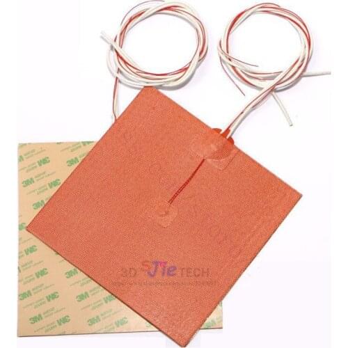 1 pcs 250x250mm Flexible Silicone Heater Pad 220V/110V 500W Heated Bed Build Plate for TEVO Tarantula I3 3D Printer