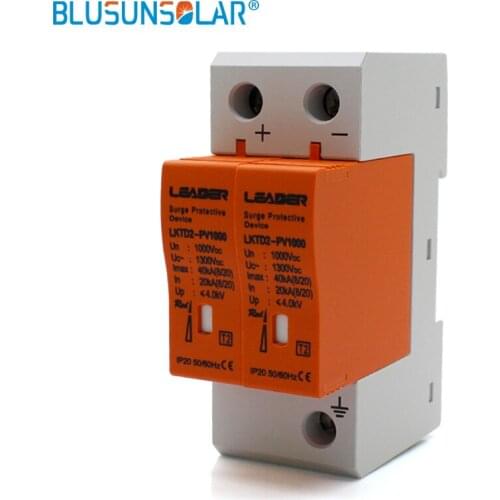 20 pcs/lot 2P DC1000V 20/40KA DC Surge Arrestor Protective Device for Solar System Protection