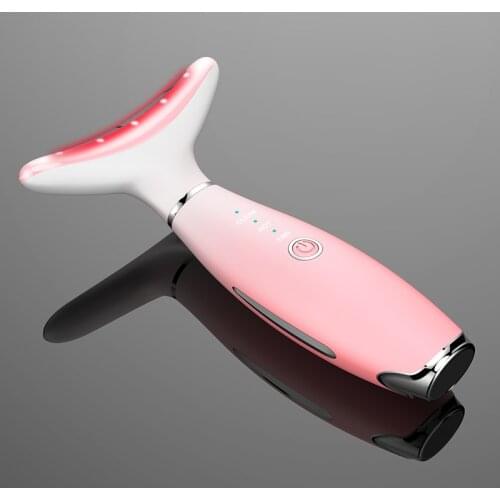 2021 New Neck Beauty Instrument Color Light Light Wrinkle Neck Care Instrument Lifting Tightening Beauty Massage Instrument