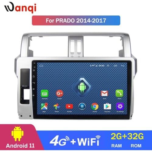 4G Lte All Netcom Android 8.0 Car DVD Audio Player 10.1inch For Toyota Prado 2014-2017 Car GPS Navigation With Playstore
