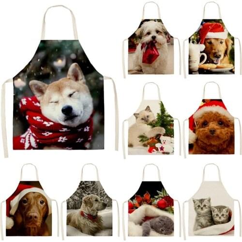 Cat and dog hat pattern baking accessories kitchen accessories cooking accessories Apron for kitchen Kitchen apron master apron