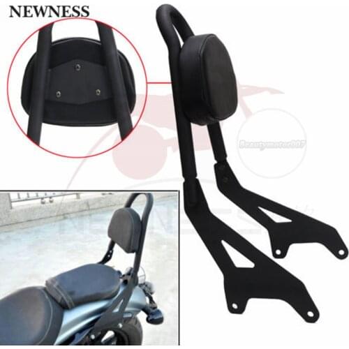 Driver Rider Sissy Bar Rear Passenger Pad W/Leather Backrest Pad Luggage Rack for Yamaha Star Bolt XVS950 R-Spec 2014-2016 2015