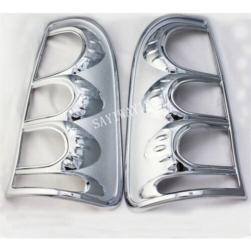 CHORMIUM STYLING REAR LIGHTS COVER TAIL LAMP COVER CHORMED TRIMS COVER FOR TOYOTA HILUX VIGO 2008 CAR REAR LAMP COVER