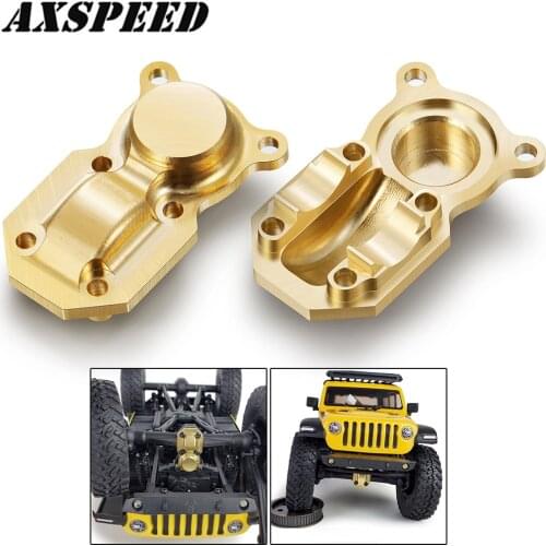 AXSPEED SCX24 Brass Counter Weights Axle Diff Cover Portal Drive Axle Counterweight for 1:24 Axial SCX24 90081 RC Crawler Car