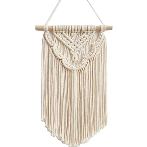 Macrame Wall Hanging Bohemian Style Hand-woven Cotton Rope Tapestry Home Wedding Bedroom Appartement Decoration Wall Macrame