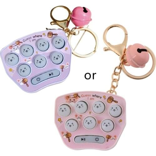 Mini Hamster Memory Game Toy Keychain Led Electronic Hamster Button Game Machine Fidget Childrens Adult Toys