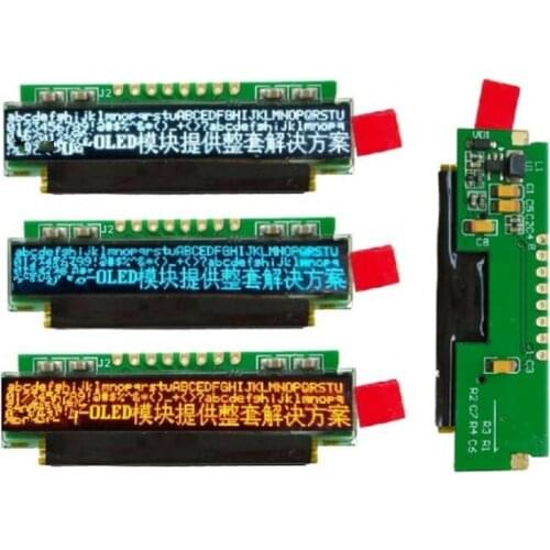 1.82 inch 8P SPI White / Blue / Red OLED Screen Module SSD1326 Drive IC 256*32