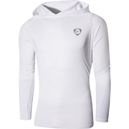 Jeansian Mens UPF 50+ UV Sun Protection Outdoor Long Sleeve Tee Shirt Tshirt T-Shirt Beach Summer LA271 White2