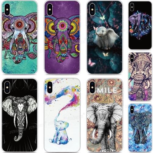 Tpu Soft Elephant Animal Phone Case For iPhones SE 2020 SE2 SE 2 XR X XS 11 Pro MAX 6 6S 7 8 9 Plus For iPod Touch 7 6 5 Cover