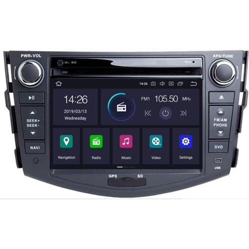 NEW !!!Android 10 4+64G car dvd player for Toyota RAV4 Rav 4 2007 2008 2009 2010 2011 2 din 1024*600 car dvd gps wifi rds TPMS