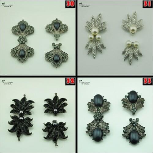 NEW High grade pearl rhinestone metal buckles buttons rhinestone for and garment and cashmere coat model clothes