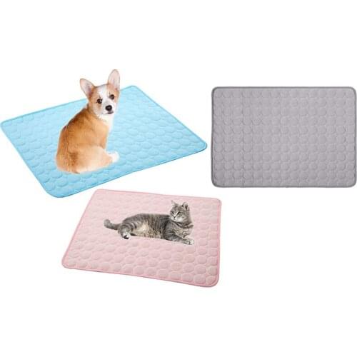 Dog Cooling Mat Large Cooling Pad Machine Washable Summer Cooling Mat for Dogs Cats Kennel Pad Breathable Pet
