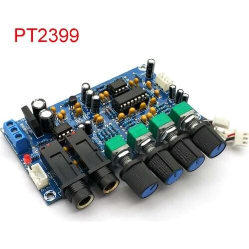 PT2399 Digital Microphone Amplifier Board Karaoke Reverberation Board Karaoke OK Amplifier Module Dual AC 12V