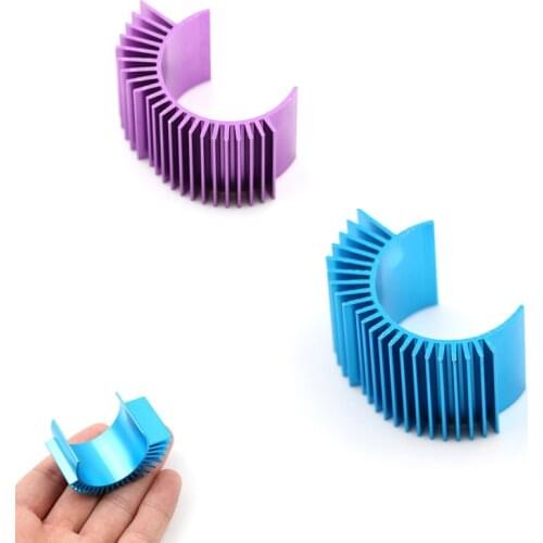Blue/Purple Motor Cooling Heat Sink Heatsink Top Vented 540 545 550 For 1/10 RC Cars Buggy Monster Truck Short Course Crawler