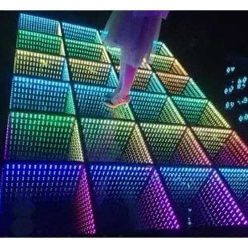 LED tegel Gratis levering bar DJ stage interactive15x15 pixel dance floor helderder bruiloft digitale interactieve LED dance muu