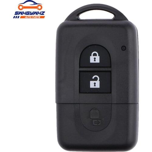 Remote Key Smart Shell FOB Replace for Nissan MICRA QASHQAI JUKE Broken Cases with 2 Soft Rubber Buttons
