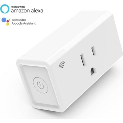 Smart Socket Tuya WiFi US Smart Plug 10A 110V Adapter Wireless Remote Voice Control Power Monitor Timer Fit Google Home Alexa