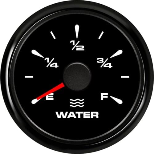 52mm Boat Car Water Level Gauge Waterproof 0~190 ohm Water Level Indicators 9~32V With 7 Colors Backlight