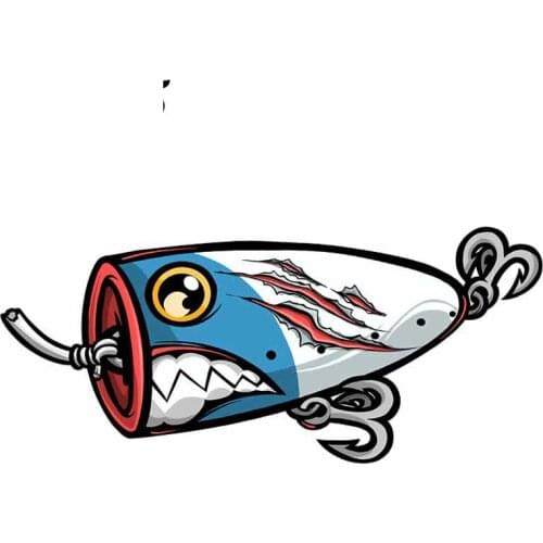 Funny Car Stickers Decor Motorcycle Decals for Fishing Lure Decorative Accessories Creative Sunscreen Waterproof PVC,13cm*6cm