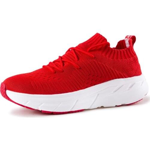 Women Tennis Shoes 2020 Female Gym platform Sport Shoes Stability Breathable Mesh Light Trainers Women High Top Red Tennis Shoes